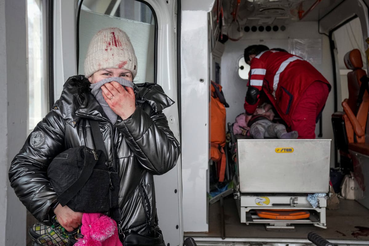 A shelling, a young girl, and hopeless moments in a hospital