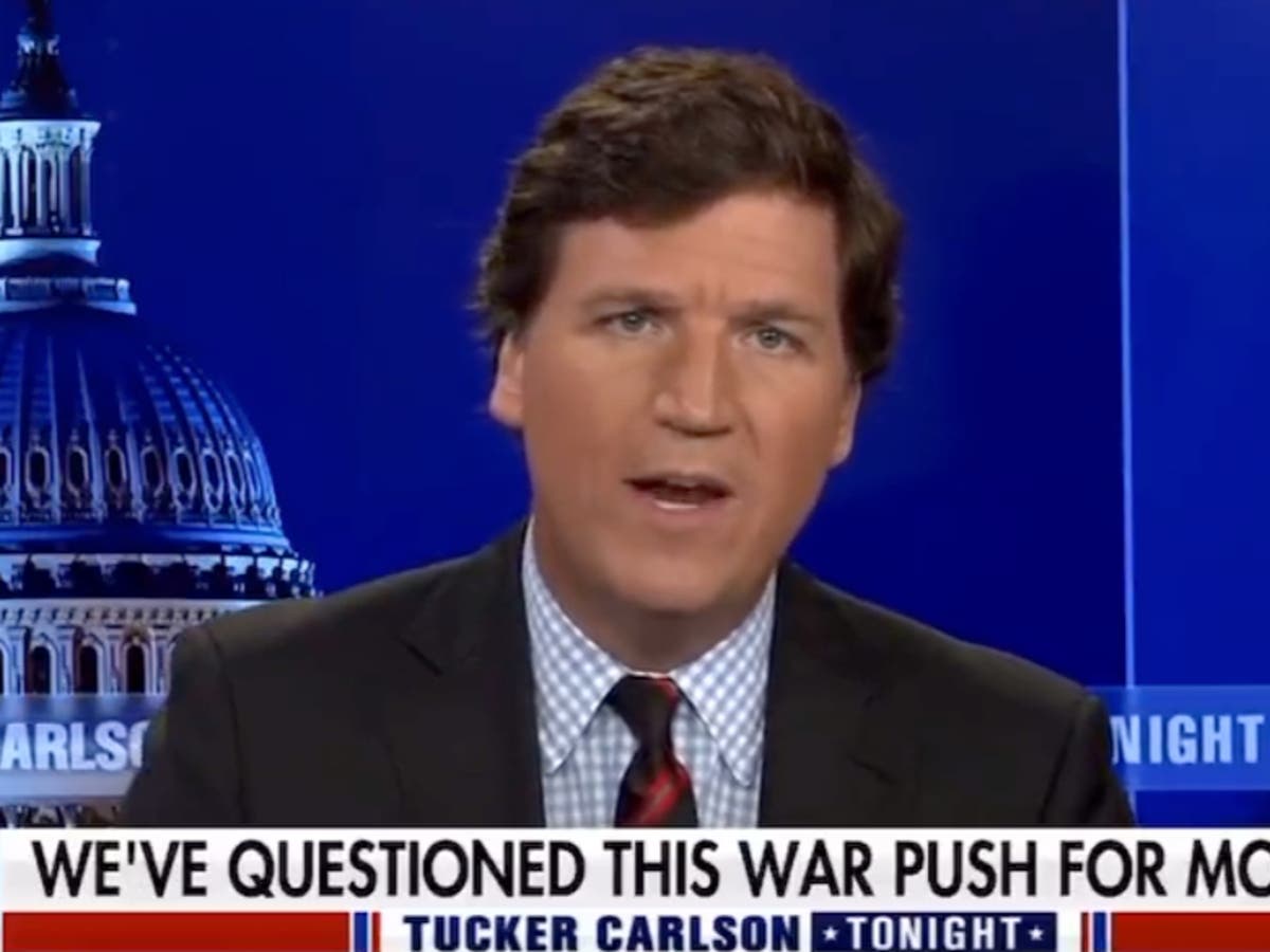 Kremlin told broadcasters to use clips of Tucker Carlson criticising Nato, report says