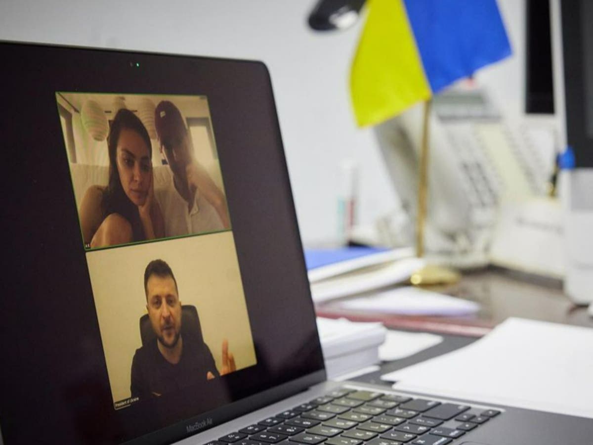 Zelensky praises Mila Kunis and Ashton Kutcher for 35m dollar Ukraine appeal via video call