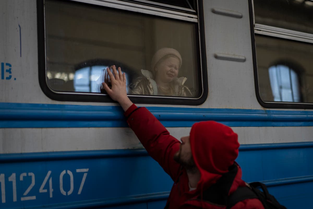 AP PHOTOS: Day 27: Ukraine war forces more unwanted goodbyes