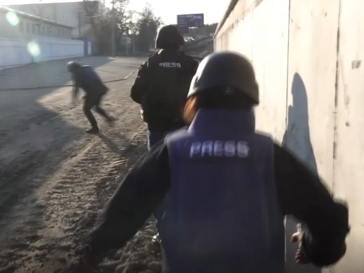 Distressing footage captures moment British journalists shot during armed ambush in Ukraine