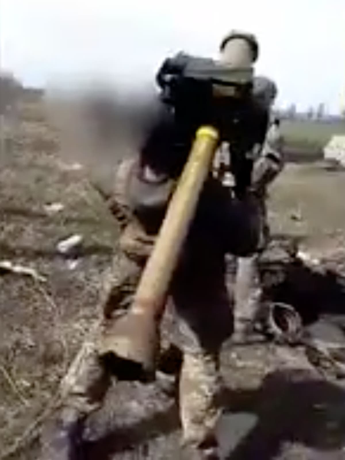 Ukrainian troops celebrate as they shoot down Russian drone and flip the bird as it falls from sky