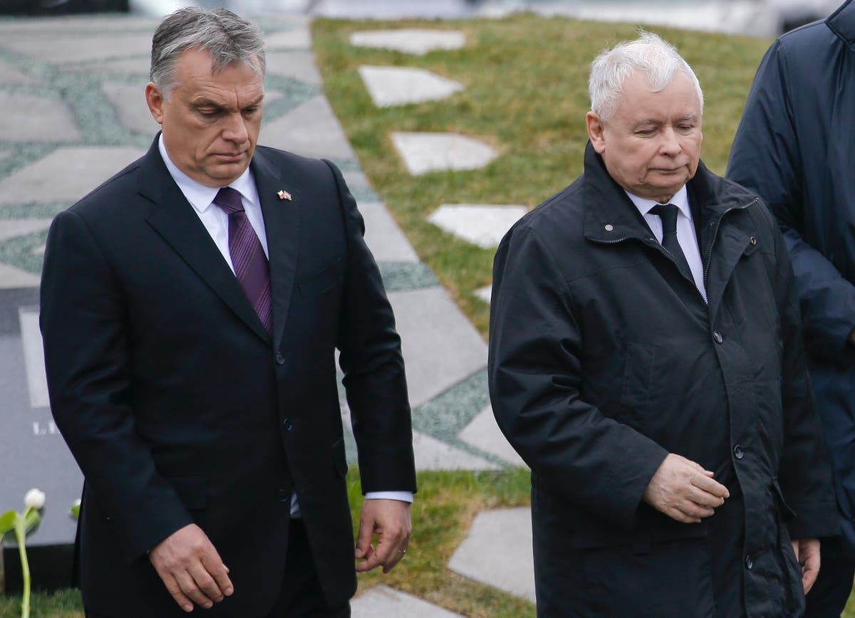 Poland’s Kaczynski unusually bashes right-wing ally Orban