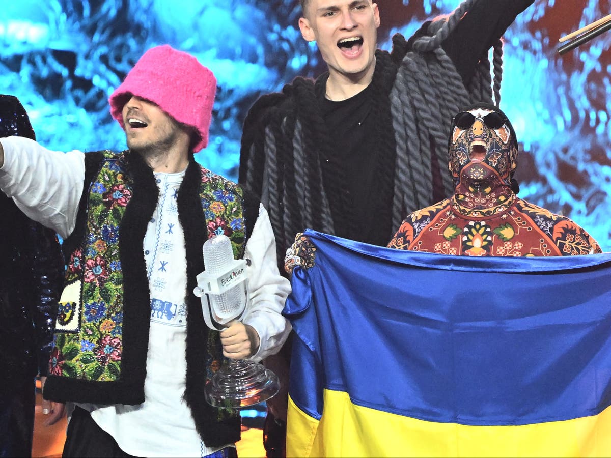 Eurovision: Kalush Orchestra say 2023 competition will be held in ‘newly rebuilt and happy Ukraine’