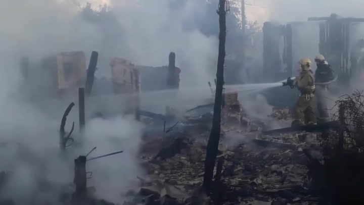 Ukraine: Fire put out in Sumy after residential neighbourhood hit by shelling | News