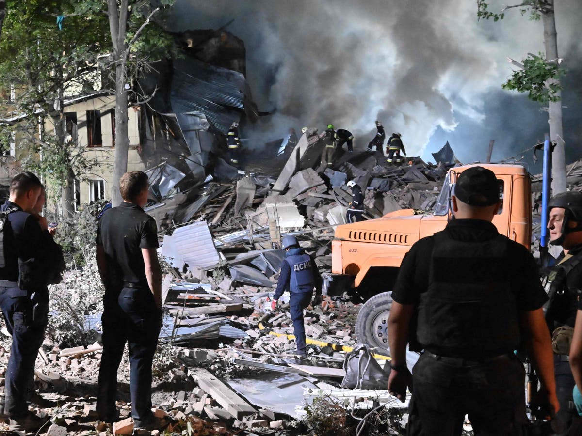 Ukraine war: Kharkiv suffers ‘one of most tragic nights’ since war began after apartment hit by Russian shelling
