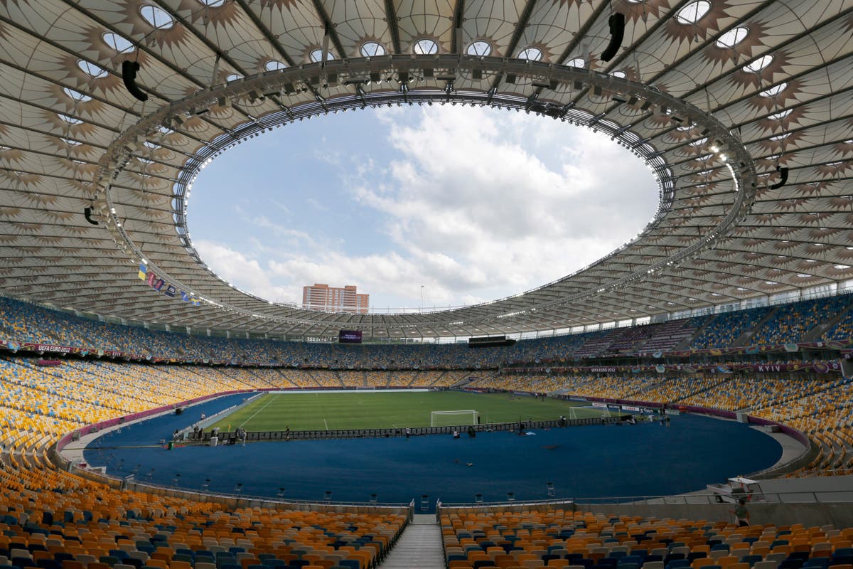 Symbolism, empty seats: soccer returns to Ukraine amid war
