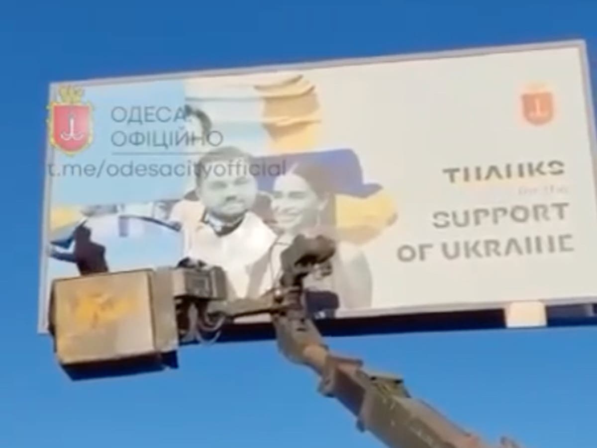 Elon Musk erased from Ukrainian billboards thanking westerners for support