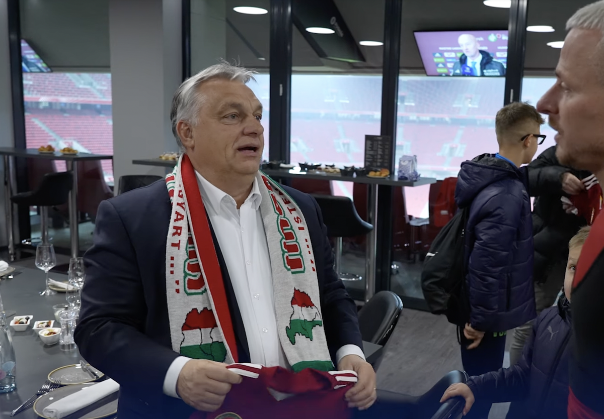 Anger as Viktor Orban wears scarf showing Ukrainian territory as Hungarian