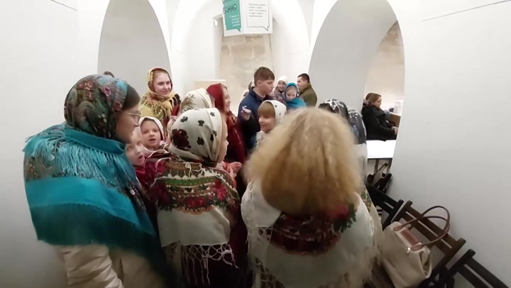 Ukrainian children celebrate Orthodox Christmas in air-raid shelter | News