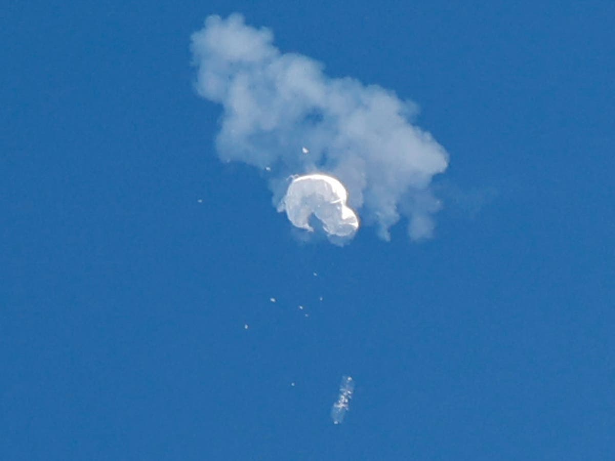 Chinese spy balloon – live update: China warns of ‘further actions’ after US shoots down airship