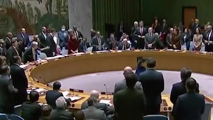 Russia’s ambassador to UN interrupts minute of silence for Ukraine | News