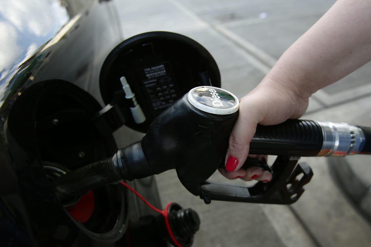 Price of diesel falls below 170p per litre for first time since March 2022