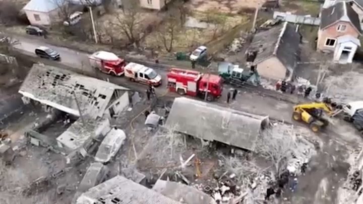 Aerial view of Lviv Oblast as Russian missiles strike Ukraine | News