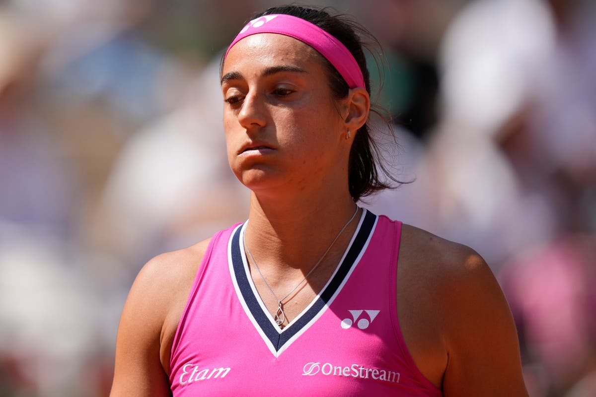 Home favourite Caroline Garcia suffers shock second-round exit at Roland Garros