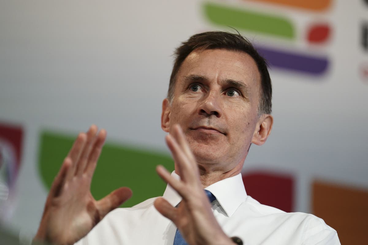 Jeremy Hunt hints at tax cuts as he urges Tories not to talk the country down