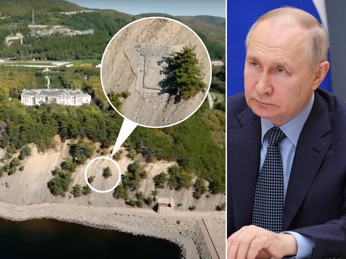The secret network of tunnels under ‘paranoid’ Vladimir Putin’s bunker in the Black Sea