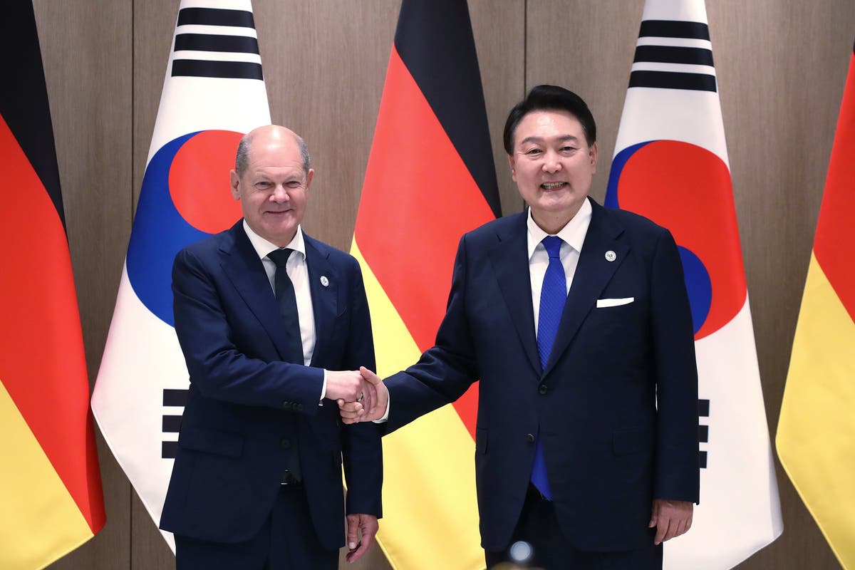 South Korean, German leaders agree to cooperate on supply chains, North Korea