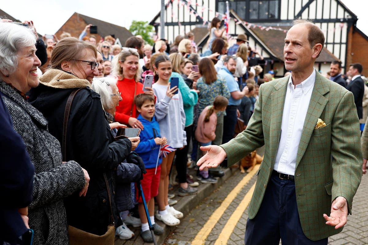 Thousands line village streets to greet Duke and Duchess of Edinburgh