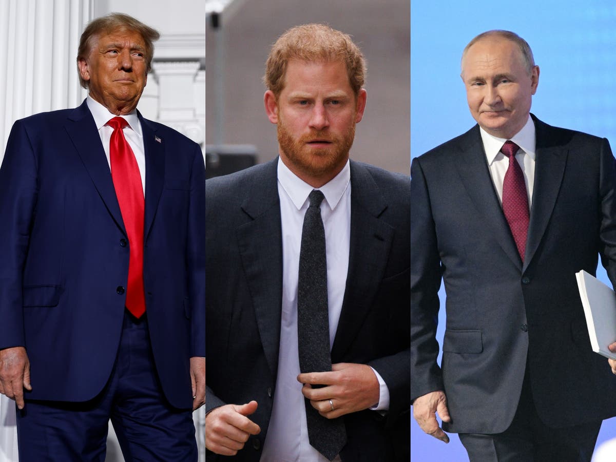Prince Harry ‘wanted to interview Vladimir Putin and Donald Trump about childhood trauma’ for Spotify