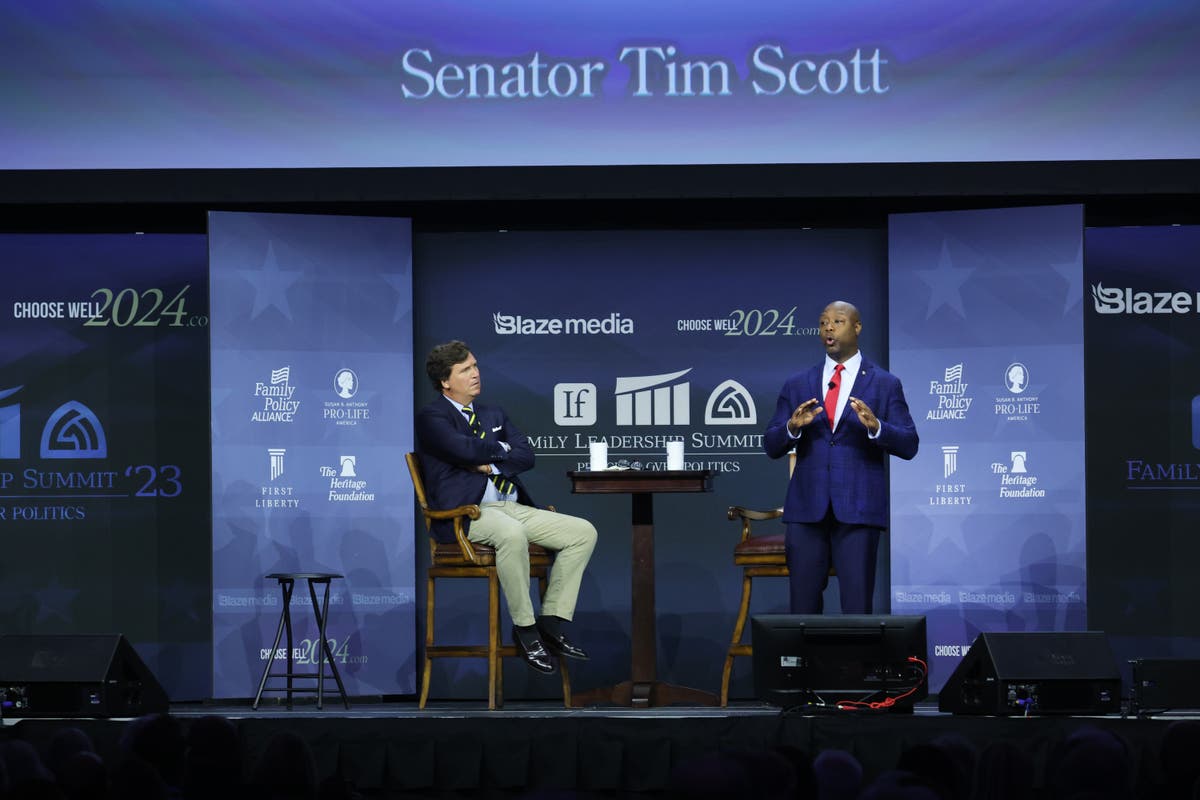 Tim Scott agrees with Tucker Carlson’s comments dismissing threat posed by Russia