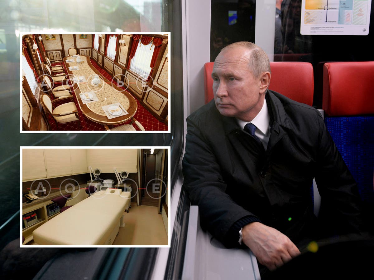 Inside Vladimir Putin’s luxury armoured train – that has its own beauty salon