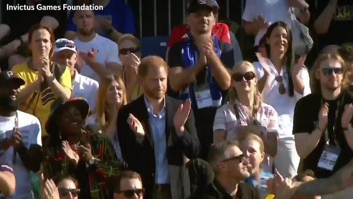 Prince Harry cheers as he watches track finals at the Invictus Games | Culture
