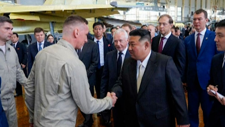 Kim Jong Un inspects Russian fighter jets on visit to aviation plant | News