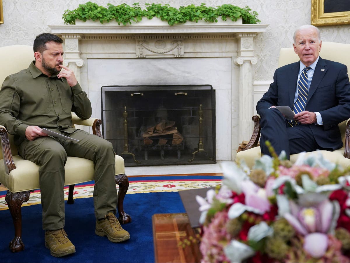 Russia Ukraine war live: Biden’s $325m package for Zelensky as Pentagon says Abram tanks ‘on schedule’