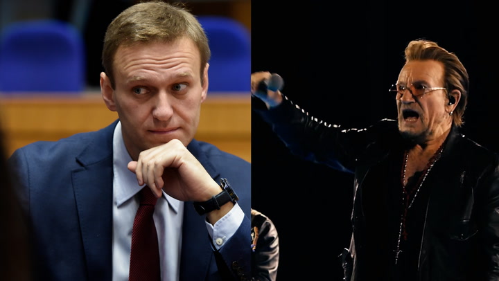 Watch: Bono chants Alexei Navalny’s name at U2 Las Vegas concert | News